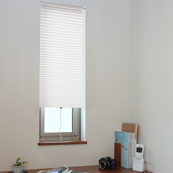 小窓用 スクリーン 断熱 幅59×丈135cm 突っ張り棒なし ハニカム