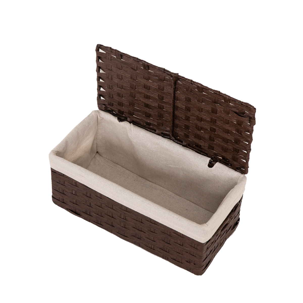 ちどり産業 収納 バスケット ペーパーバスケット ふた付き 58-90 約 幅