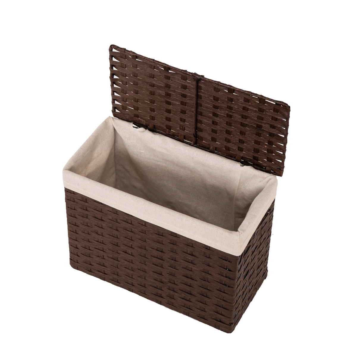 ちどり産業 収納 バスケット ペーパーバスケット ふた付き 58-91 約 幅