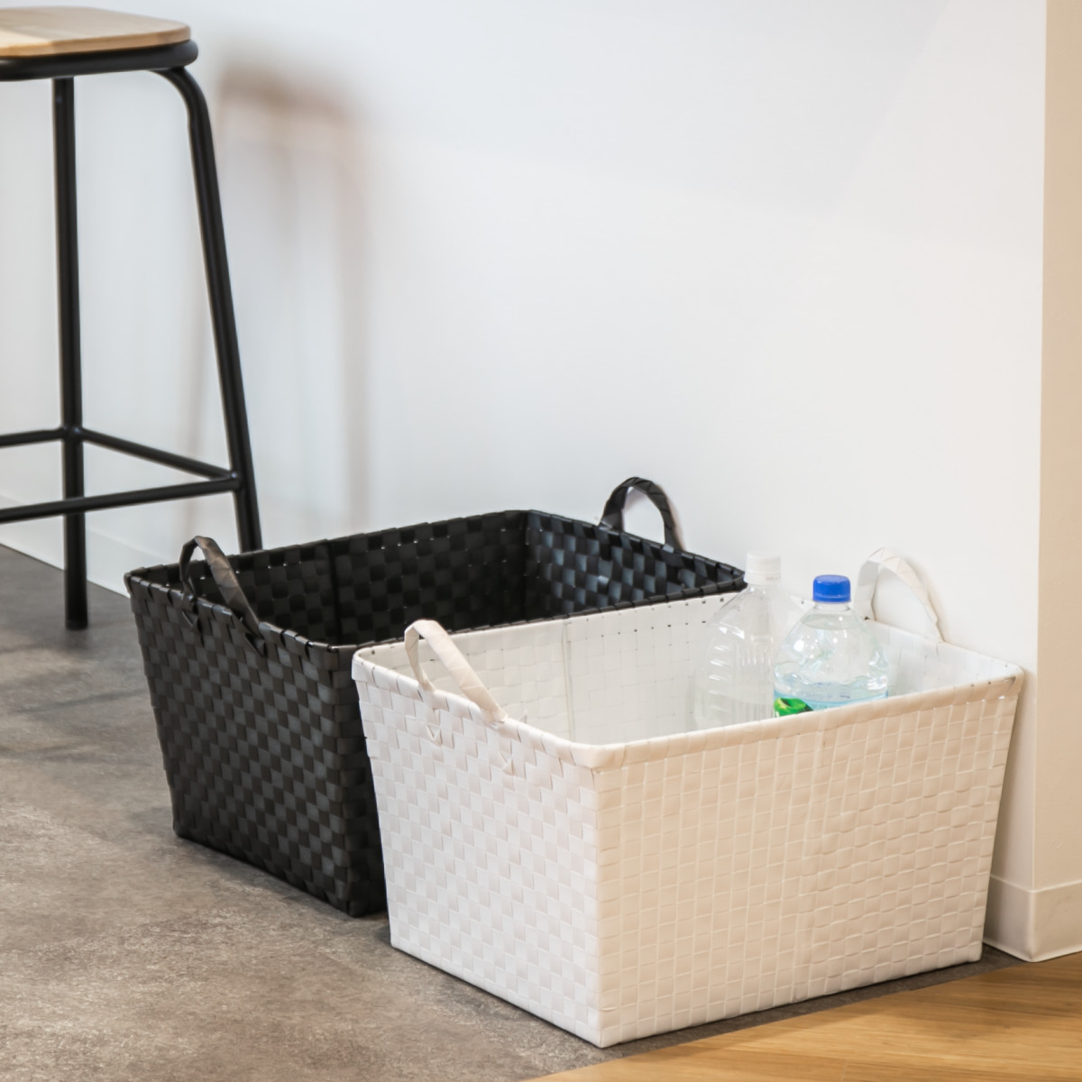 ちどり産業 バスケット PPバスケット 幅47×奥行36×高さ25cm ランドリー