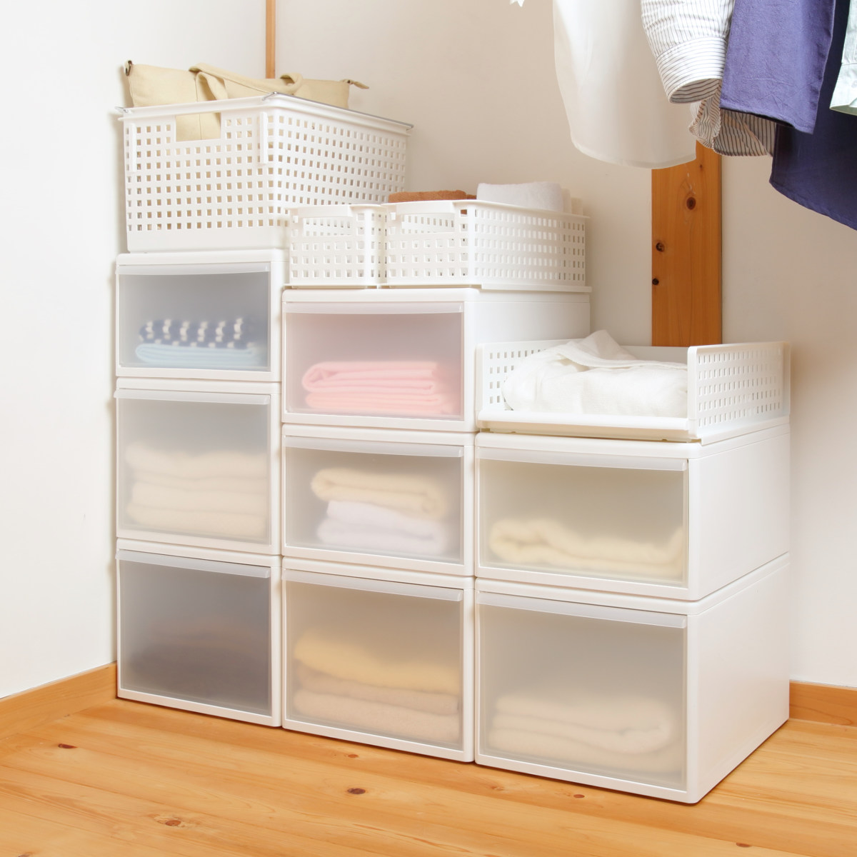 Like-it（ライクイット） 収納ケース ワイド M 幅34×奥行46.5×高さ21.5