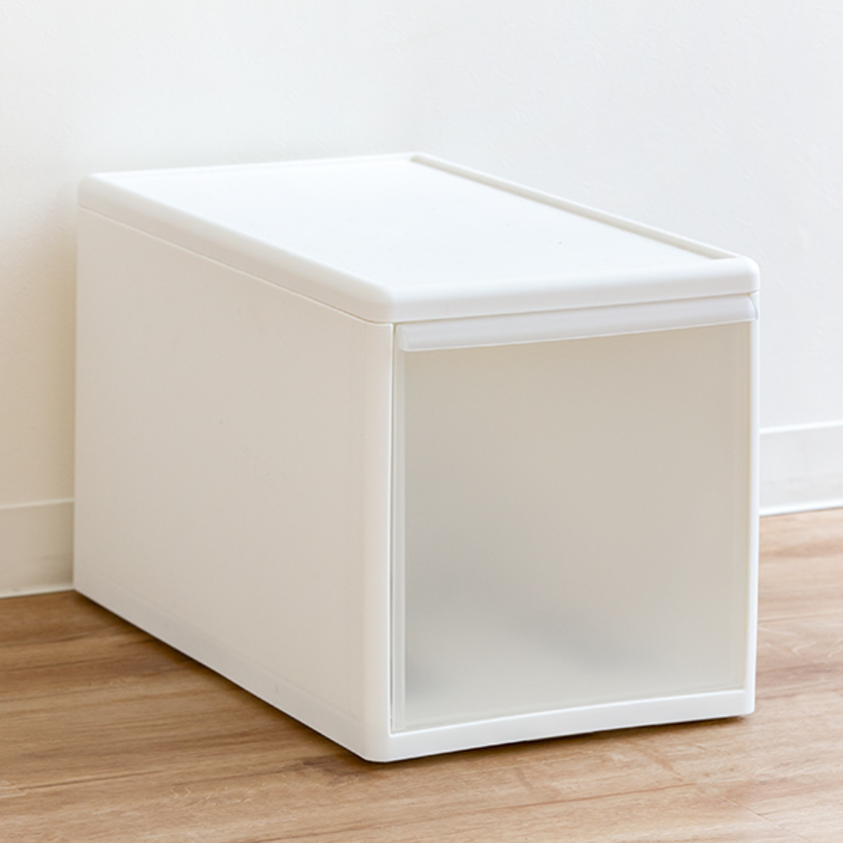 収納ケース ミディ L 幅26×奥行47×高さ28cm プラスチック 引き出し 収納 同色4個セット （ 収納ボックス 衣装 ケース ボックス 日本製 クローゼット収納 ）_15