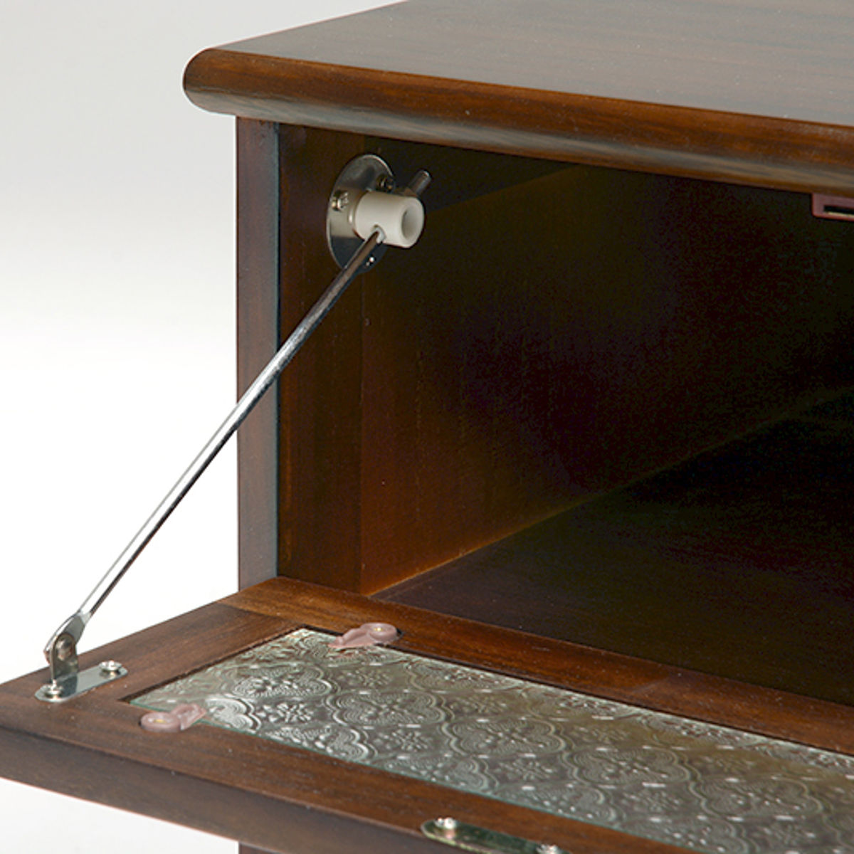 テレビ台 ローボード TV台 アンティーク調 フラップダウン扉 幅90cm