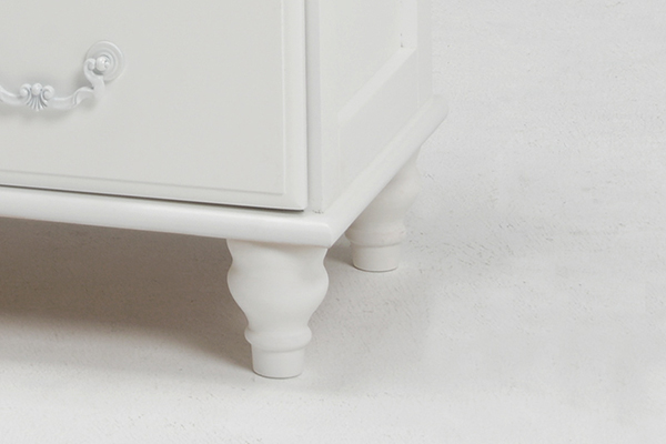 チェスト 5段 姫系 ロマンチック ろくろ脚 幅60cm （ タンス 収納 収納ケース ） | ブランド登録なし | 04