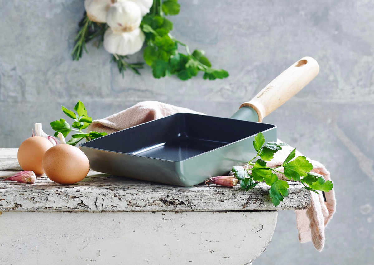 美品　グリーンパン 卵焼き器 GREEN PAN（グリーンパン） 卵焼き器 IH対応 GREEN PAN MAY FLOWER