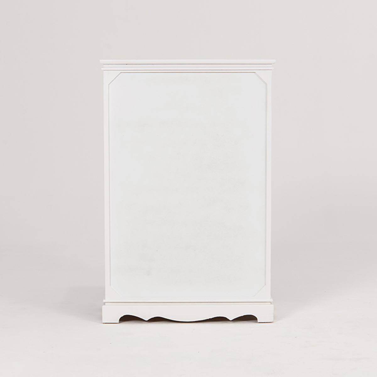 チェスト 4段 木製 カントリー調 シャビーウッド 幅60cm （ 姫系 白