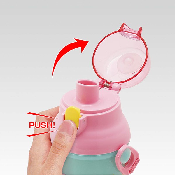 Disney（ディズニー） 水筒 子供 ツムツム パッチワーク 直飲みプラ