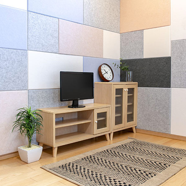 吸音材 吸音パネル フェルメノン 45度カット 80×40cm 吸音 防音 壁