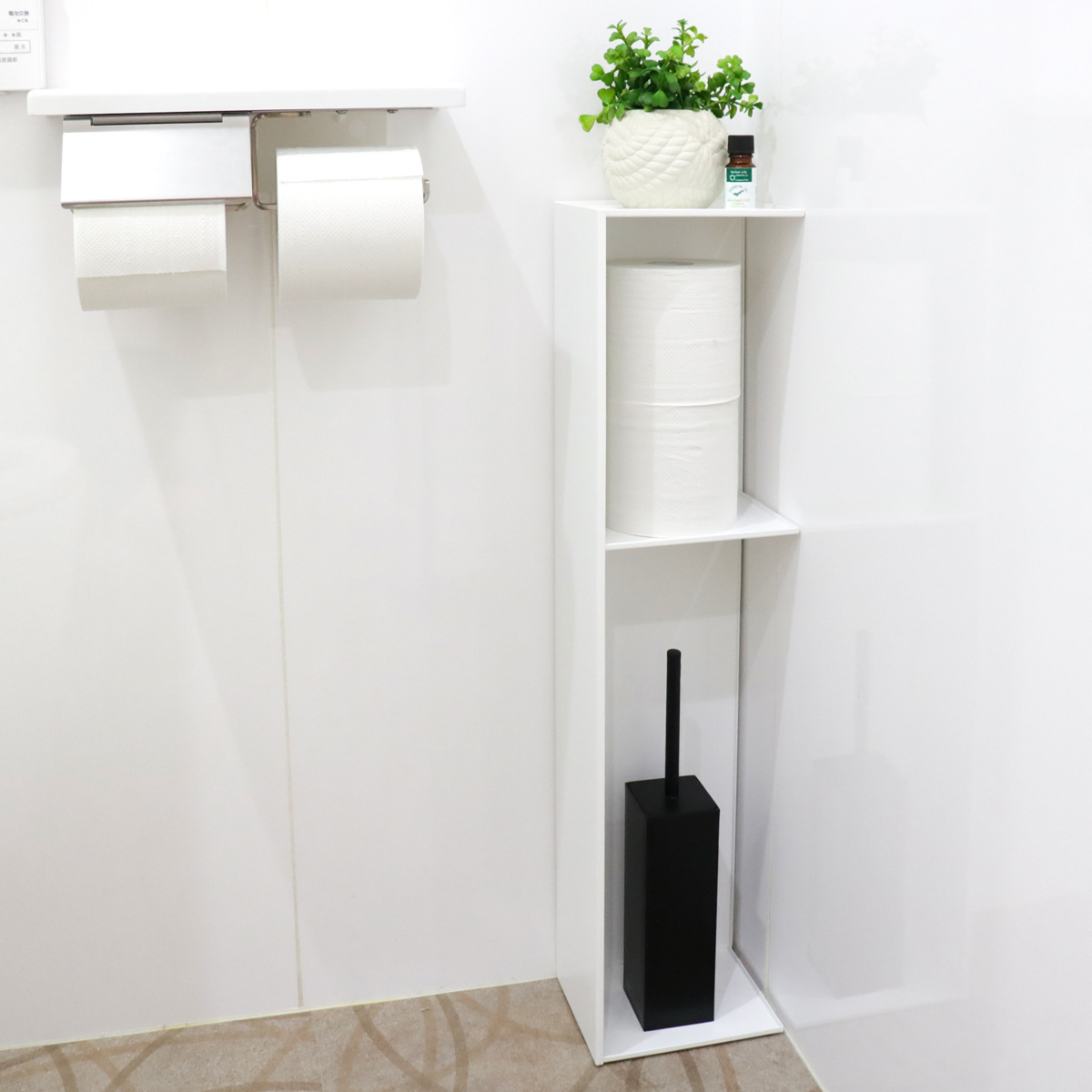 tower 山崎実業 スリムトイレラック タワー （ 4903208035095 タワー
