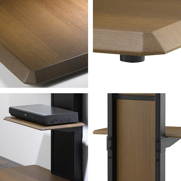 朝日木材加工 テレビ台 壁寄せ 壁面 テレビスタンド 65V型対応 ベース