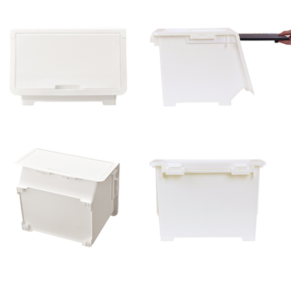 JEJアステージ 収納ケース フタ付き ロッキンポッド M 収納ボックス 前