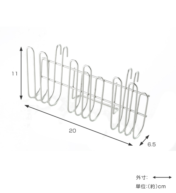 下村企販 グラススタンド TSUBAME 水切りラック用 グラスフック