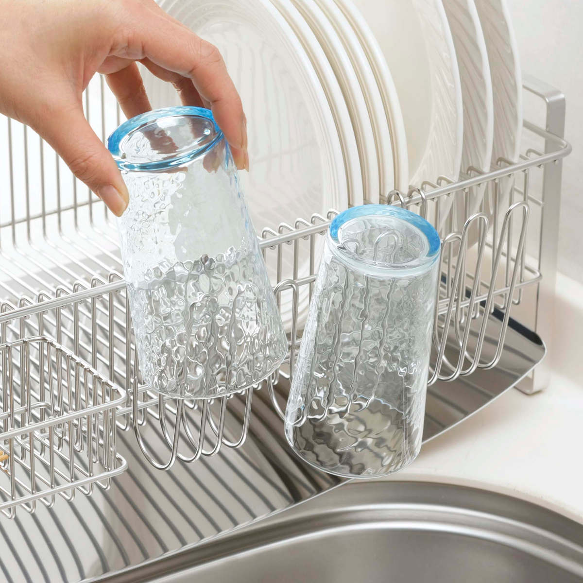 下村企販 グラススタンド TSUBAME 水切りラック用 グラスフック