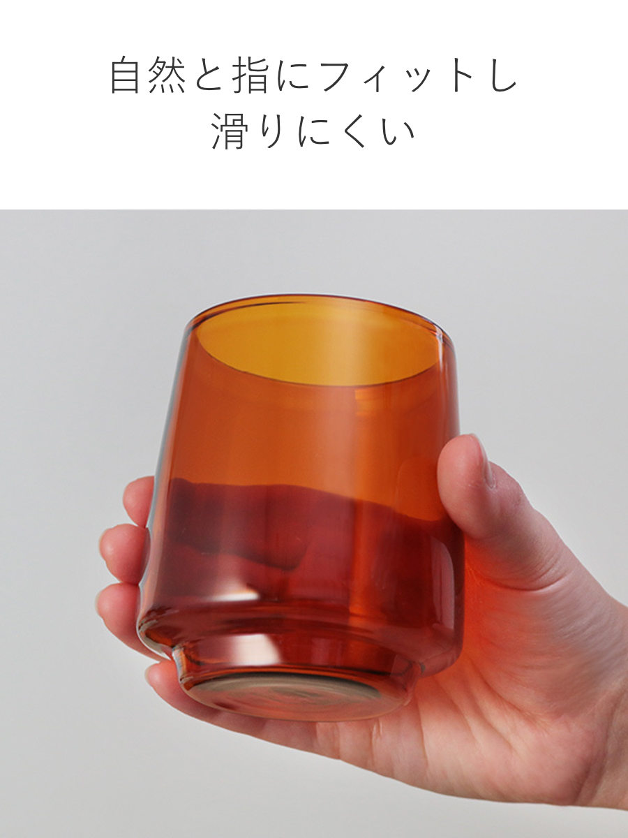 KINTO キントー SEPIA タンブラー 370ml （ アンバー 耐熱ガラス