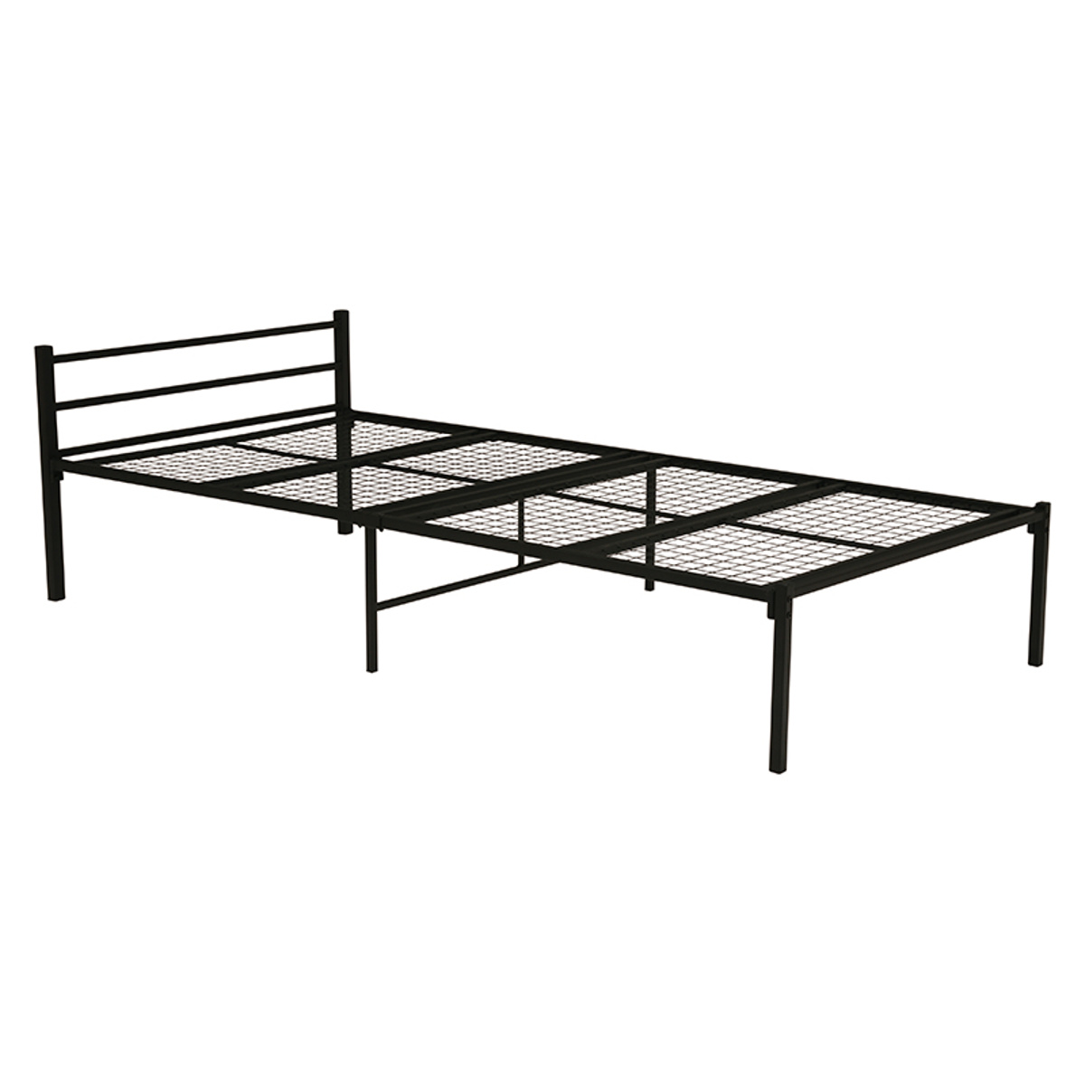 スチールベッド シングル メッシュ床 シンプル モノトーン （ ベット