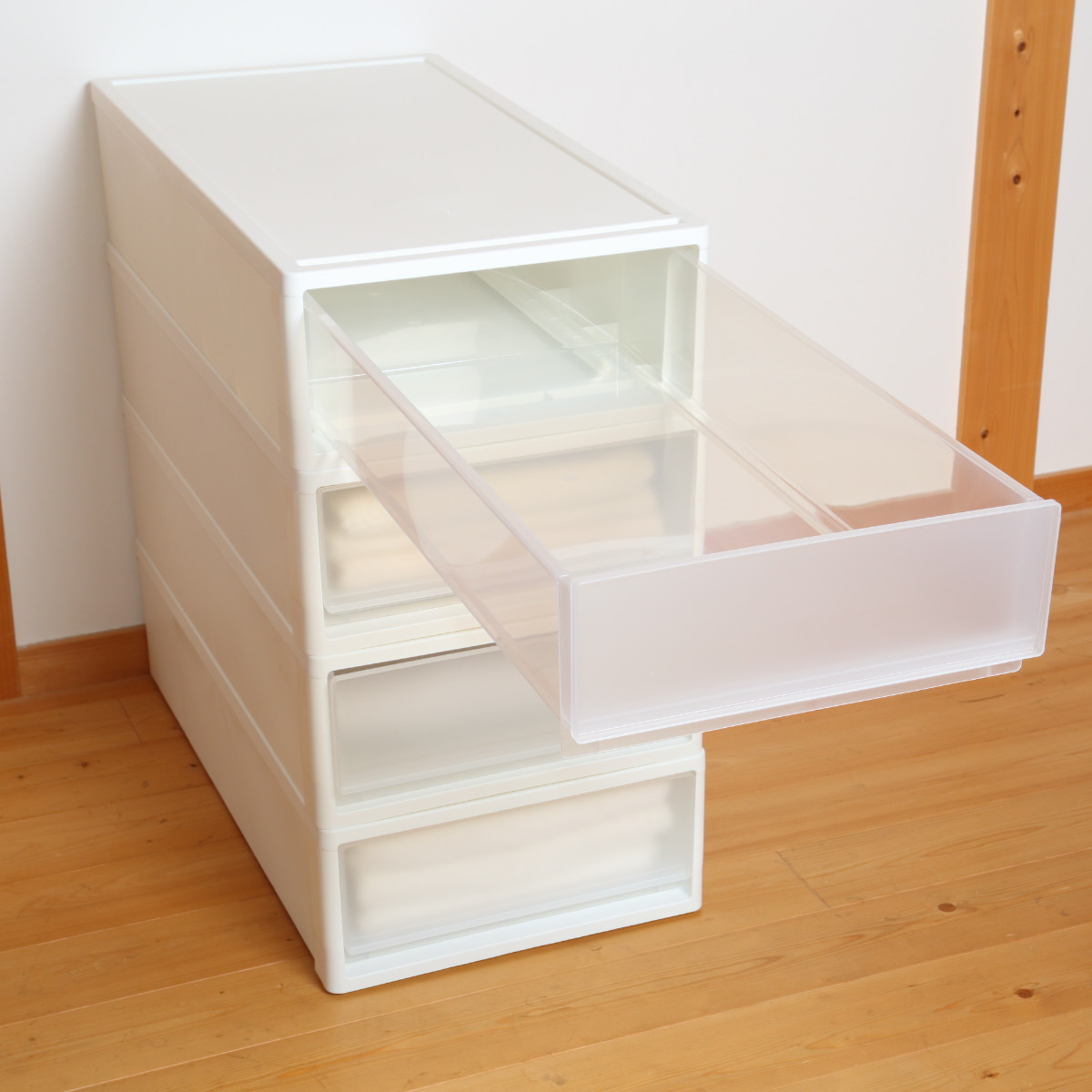 収納ケース ストラ 74-S 幅39×奥行74×高さ18cm 押入れ収納 プラスチック 引き出し 日本製 同色2個セット （ 収納ボックス 収納 ケース ボックス 押入れ ） | JEJアステージ | 16