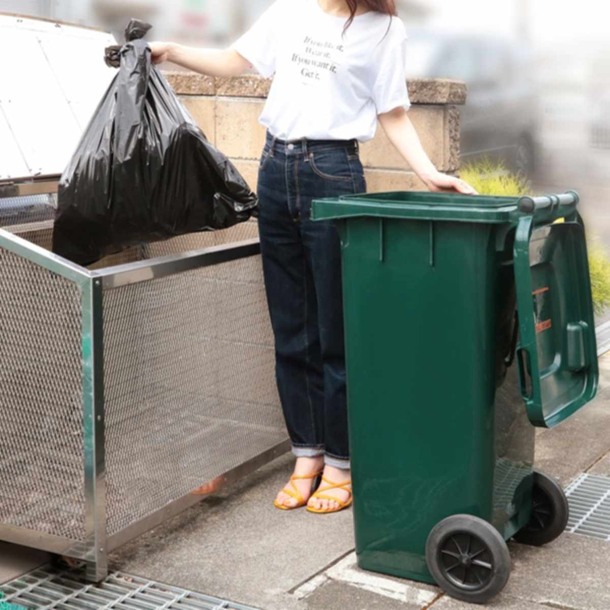 DULTON（ダルトン） ゴミ箱 120L 屋外兼用トラッシュカン （ ごみ箱