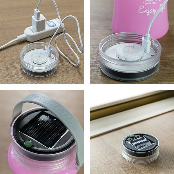 CAPTAIN STAG（キャプテンスタッグ） LEDランタン USB・ソーラー充電