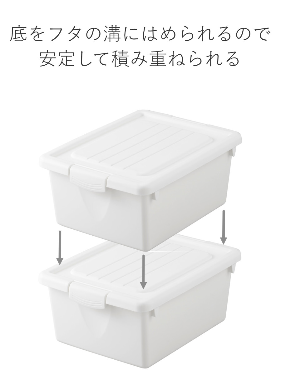 SANKA（サンカ） 収納ボックス ハコス Sサイズ ふた付き 棚上 （ 収納