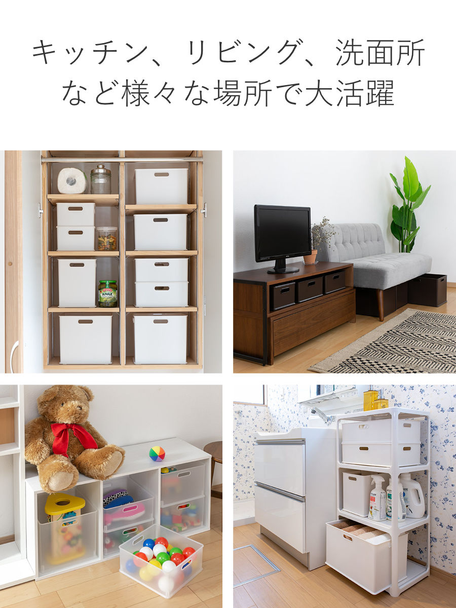 SANKA カラーボックス 横置き インナーボックス 収納 フル ナチュラ