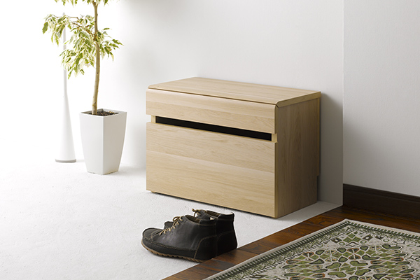 朝日木材加工 玄関ベンチ 幅59cm エルフォルム （ 玄関収納 シューズ