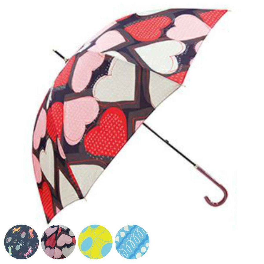 傘 晴雨兼用 UV加工 shizuku light 撥水加工 長傘 58cm 柄物 （ カサ