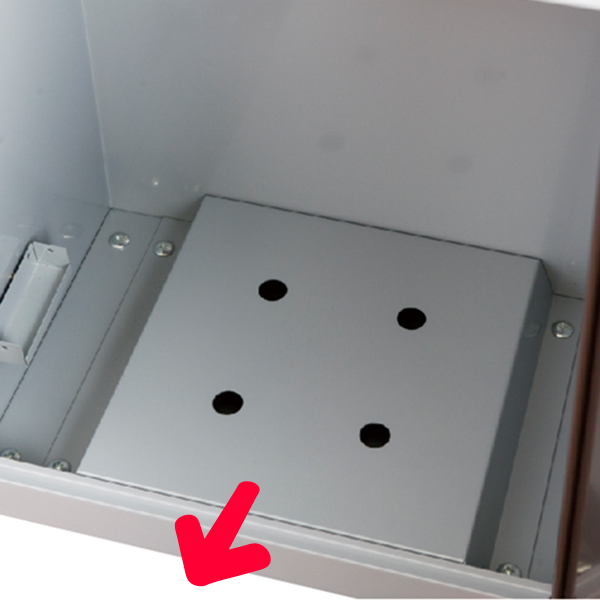 郵便ポスト 宅配ボックス 一戸建て用 大容量 3段 ブラウン リシム （ 宅配BOX 戸建 屋外 ポスト メール便 宅配便 ポスト一体型 ） | ブランド登録なし | 06