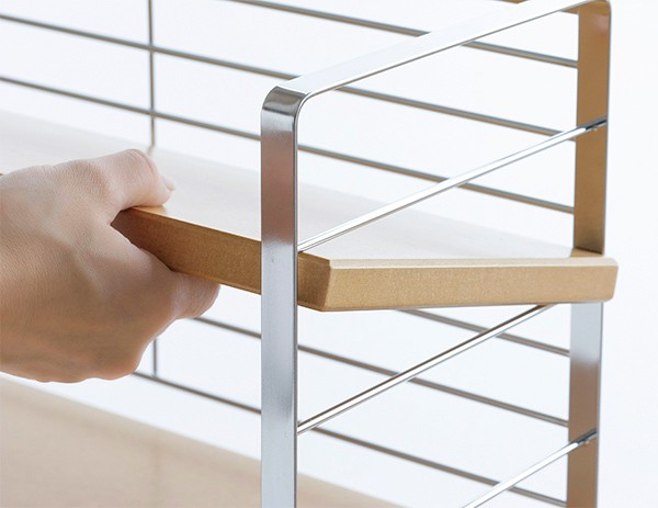 下村企販 調味料ラック 幅90cm 木棚 出窓シェルフ （ スパイスラック