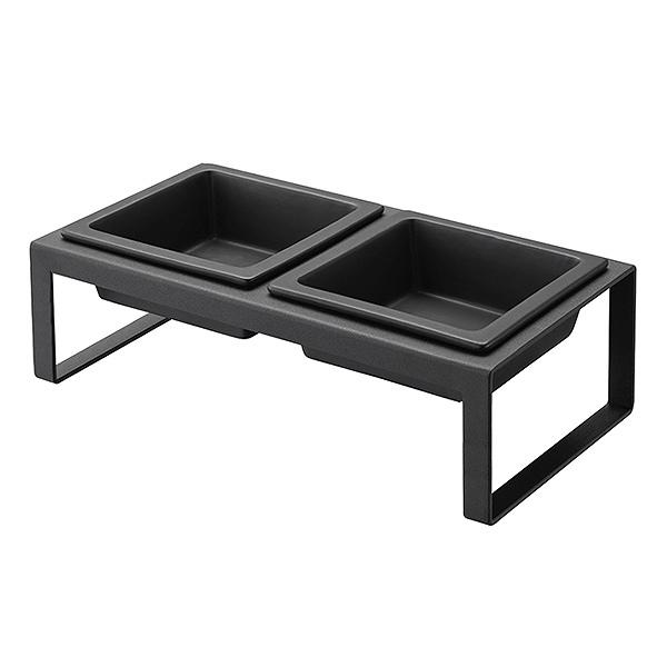 山崎実業 nooks ペットフードボウルスタンドセット ヌークス トール