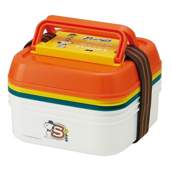 SNOOPY（スヌーピー） お弁当箱 3段 取り皿付き ランチボックス