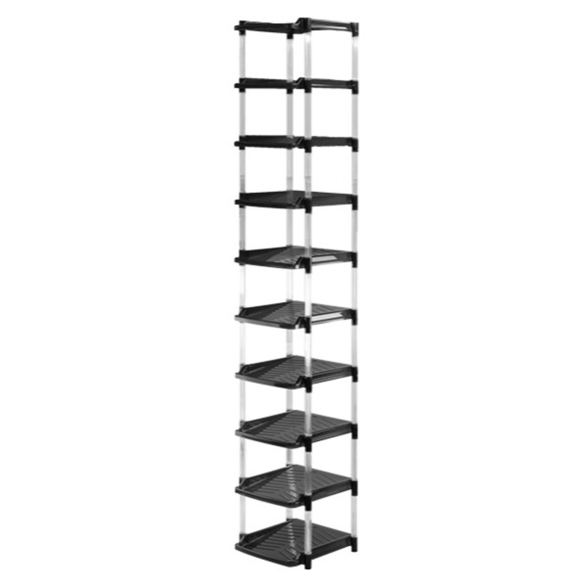 平和工業 シューズラック 10段 幅29.7cm クリスタル （ 靴 収納 靴箱