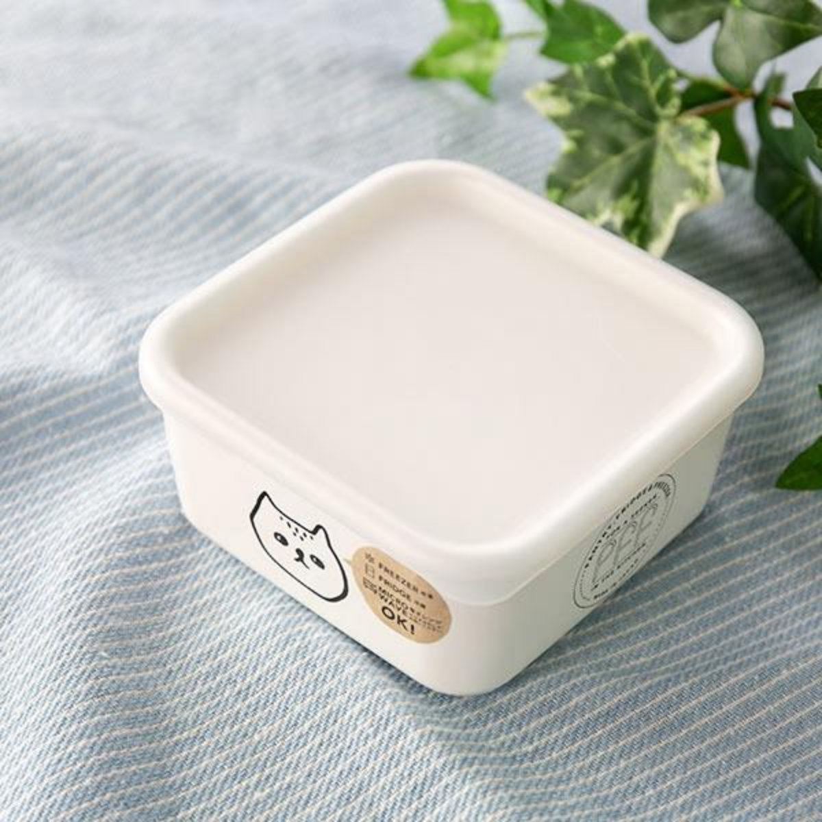 保存容器 450ml 猫柄 角型 PFF NECO スクエアストッカー XS 樹脂製