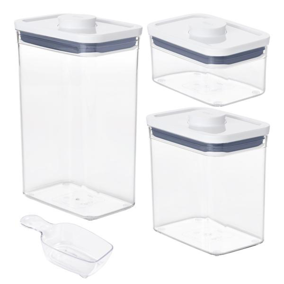 OXO（オクソー） 保存容器 ポップコンテナ レクタングル 3ピースセット