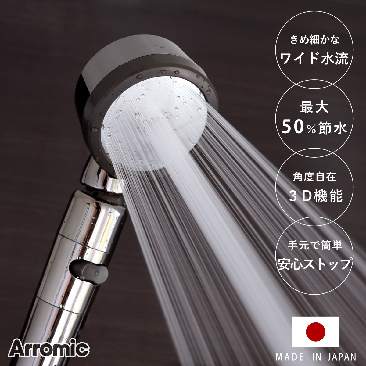 ブランド雑貨総合 クリア シャワーヘッド ビタミンC 節水 塩素除去 ヘアケア用 Shower