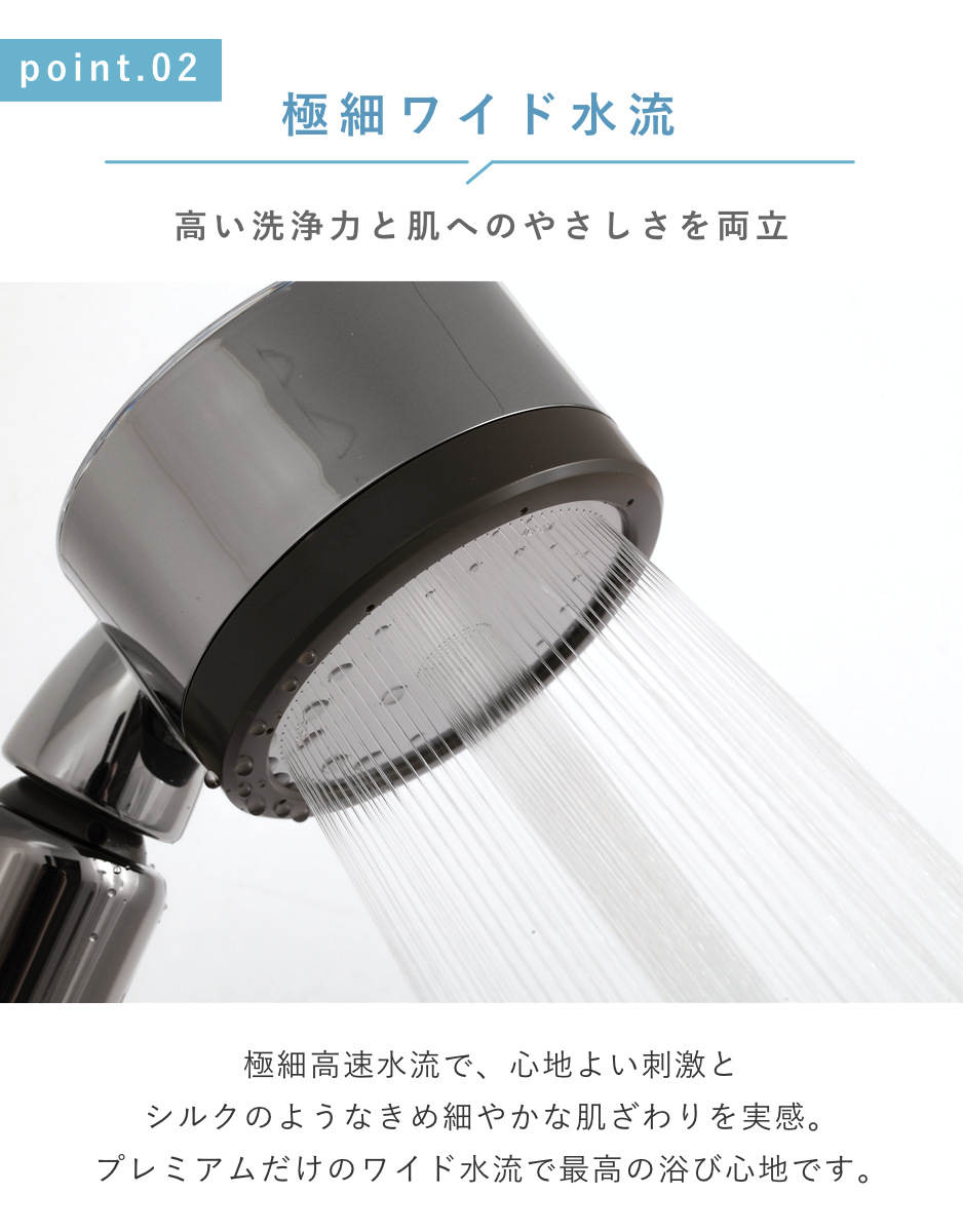 Arromic（アラミック） 特典付き シャワーヘッド 節水 3D Shower Salon