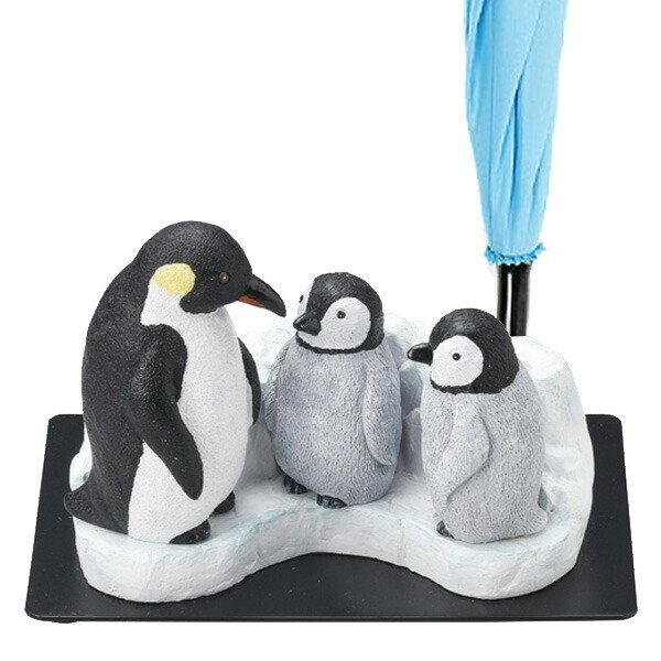 フロゾン　ペンギン　傘立て 傘立て ペンギン親子 3本収納 置物 動物 傘たて アンブレラスタンド