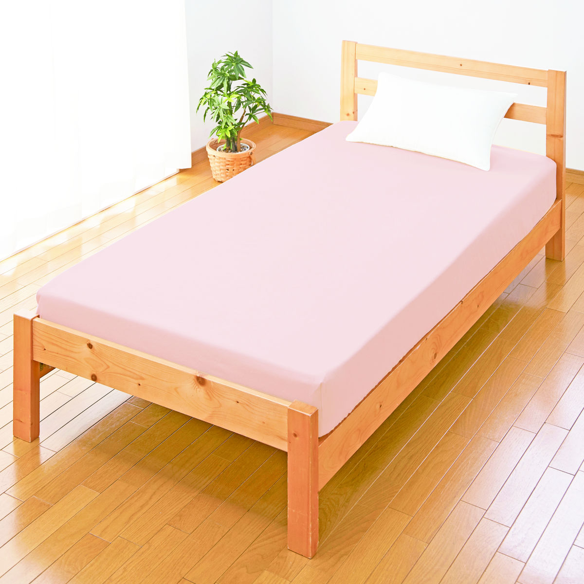 ボックスシーツ シングル 綿100％ 日本製 ブルー （ ワンタッチ シーツ