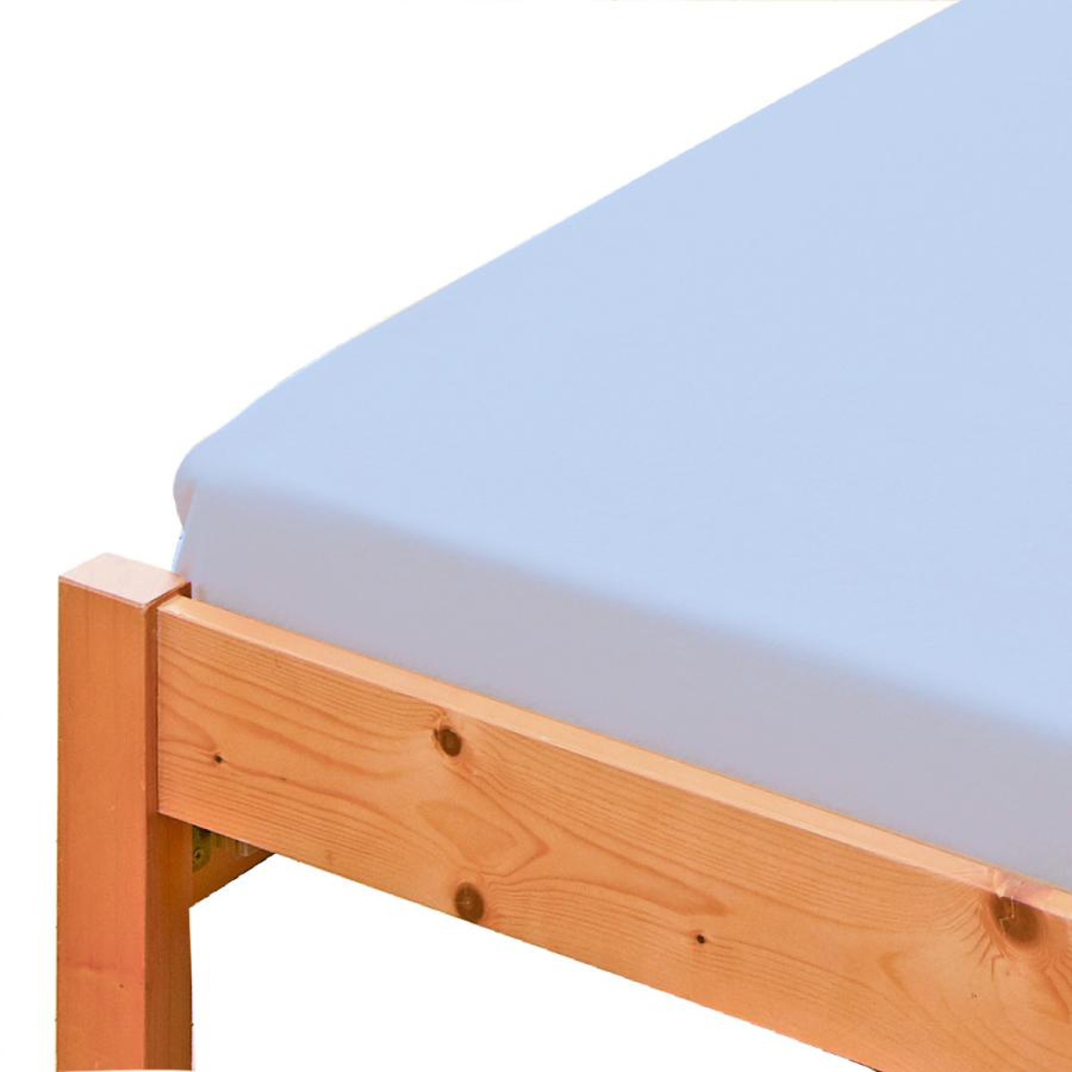 ボックスシーツ シングル 綿100％ 日本製 ブルー （ ワンタッチ シーツ