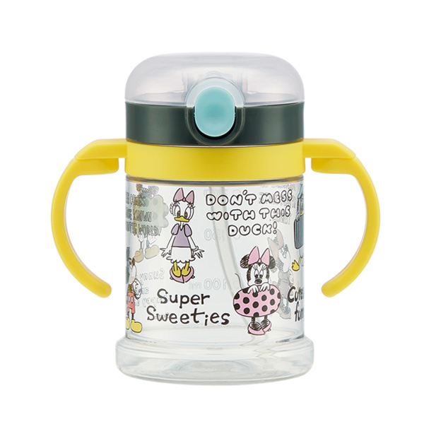 スケーター ストローマグ ミッキースケッチ 折りたたみ 260ml 両手マグ