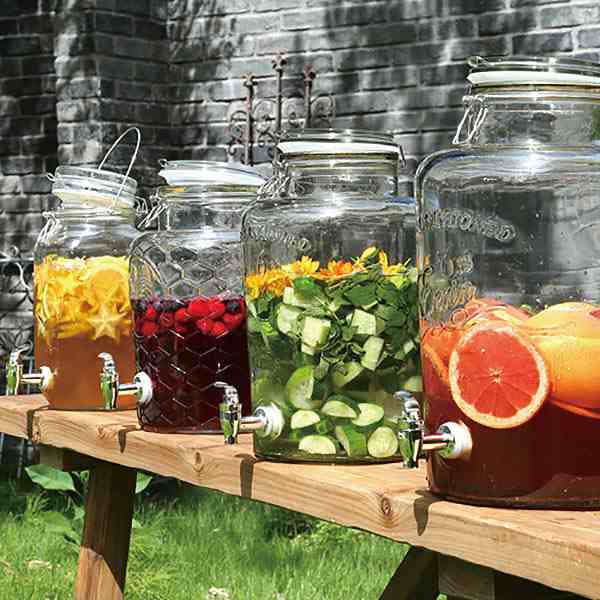 ダルトン ドリンクサーバー ビバレッジサーバー 6L （ DULTON エリンS ガラス 蛇口付き ） WXQ ドリンクサーバー ガラスドリンク サーバー 蛇口付き大容量 プラムワインジュースビールフルーツジャグフルーツワインボトル貯蔵