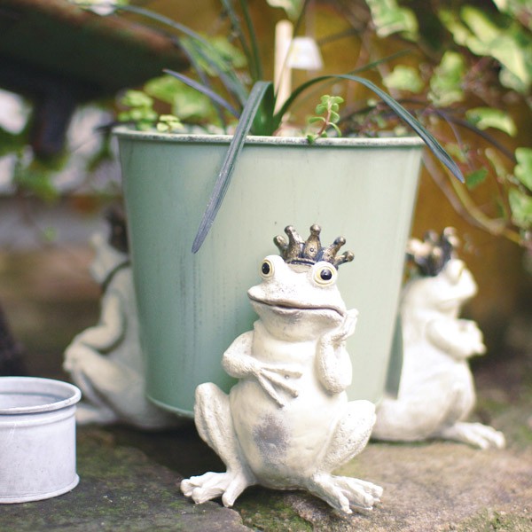 ガーデンオーナメント カエル 3個セット 置物 ガーデニング