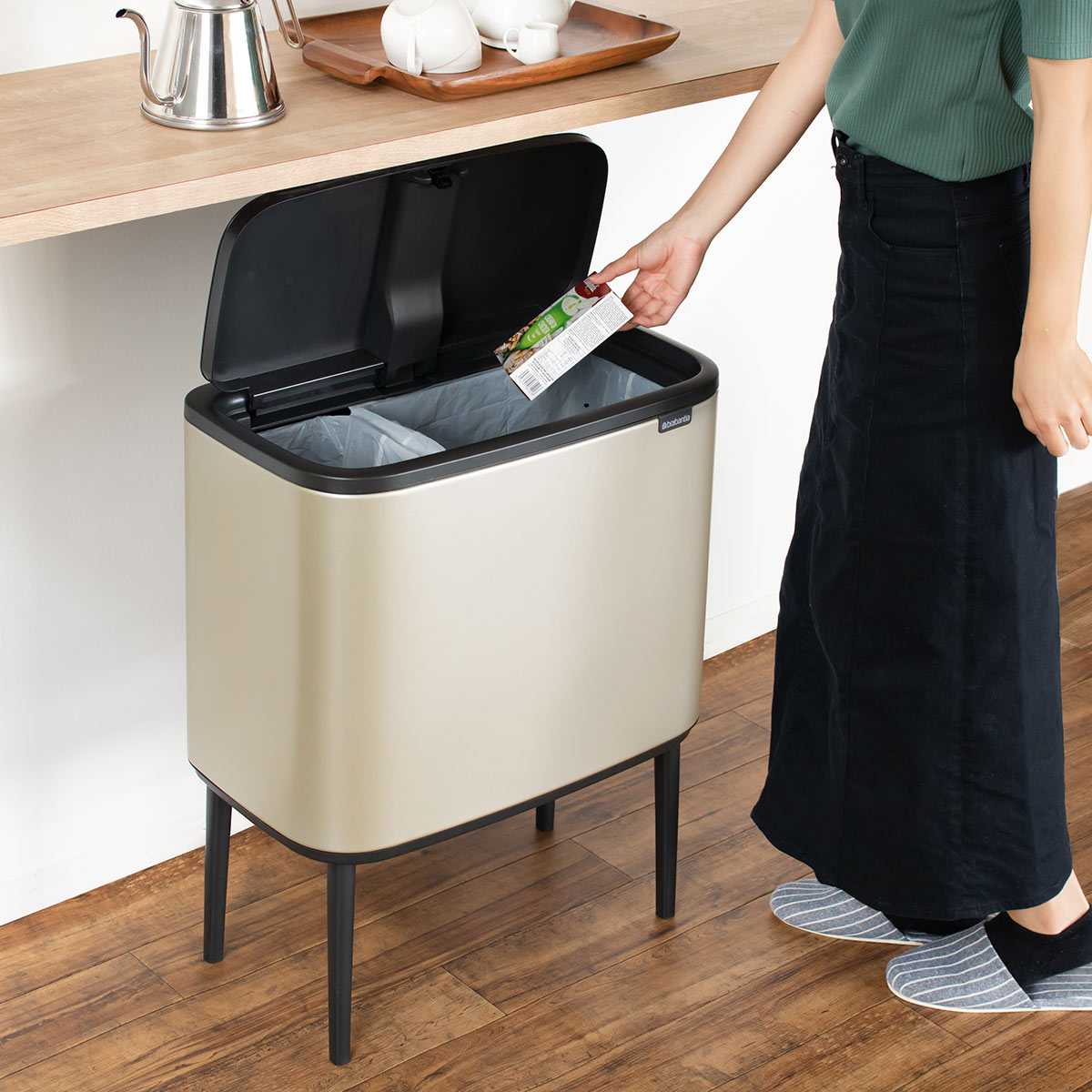 brabantia（ブラバンシア） ゴミ箱 11L＋23L Boタッチビン