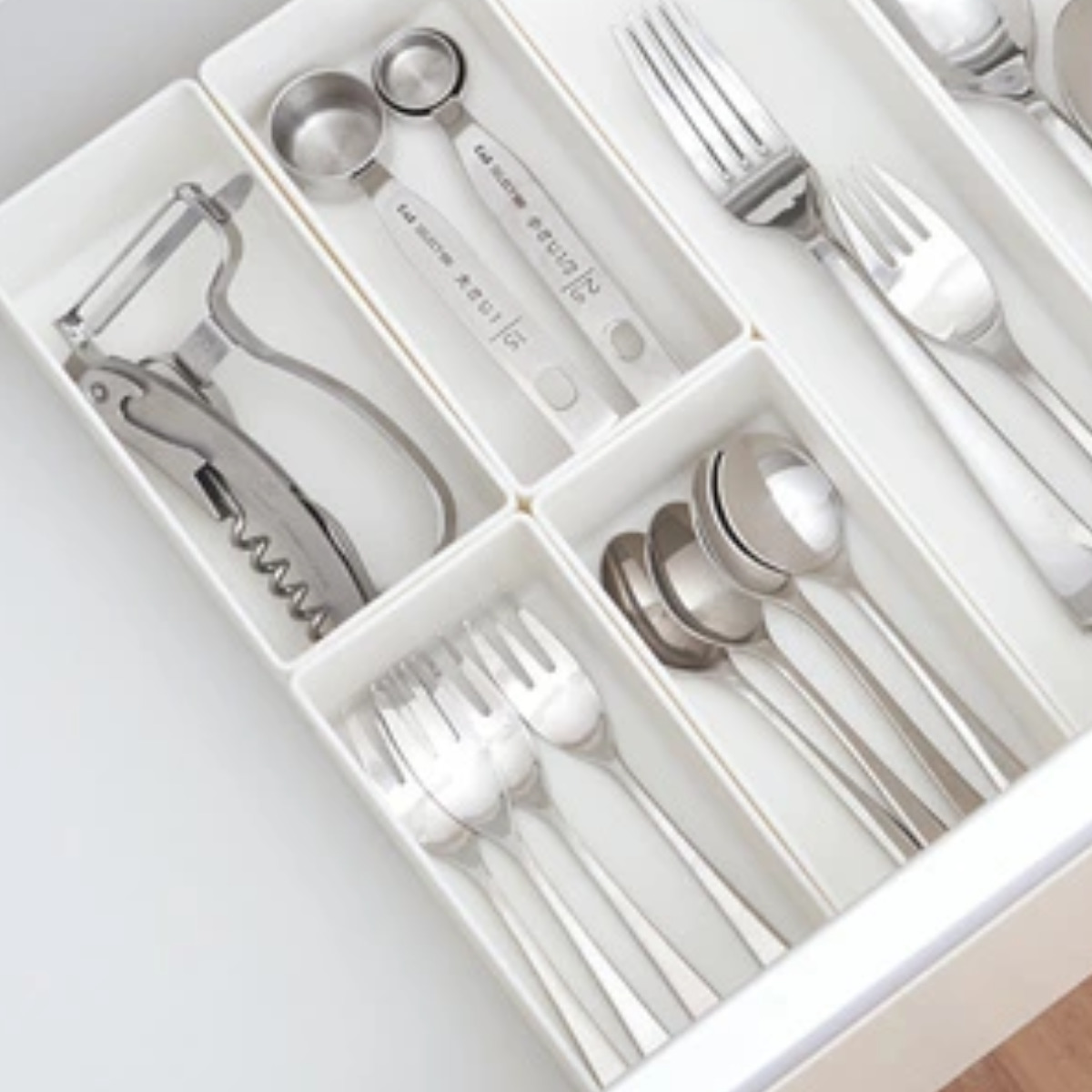 カトラリーセット エレガントトレイ付き FAVIE カトラリートレー 仕切るトレー S ファビエ （ カトラリーケース