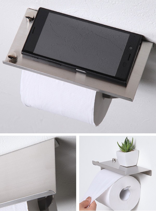トイレットペーパーホルダー Kochel ケッヘル ステンレス スマホ