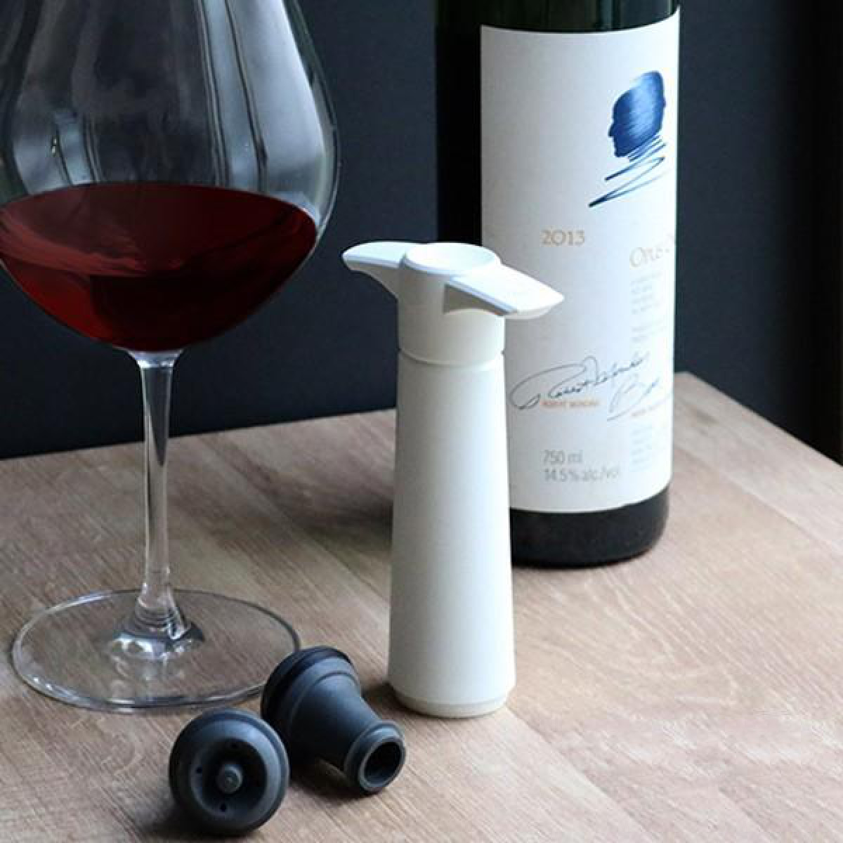 VACUVIN ボトルストッパー ポンプ ストッパー ギフトセット ホワイト