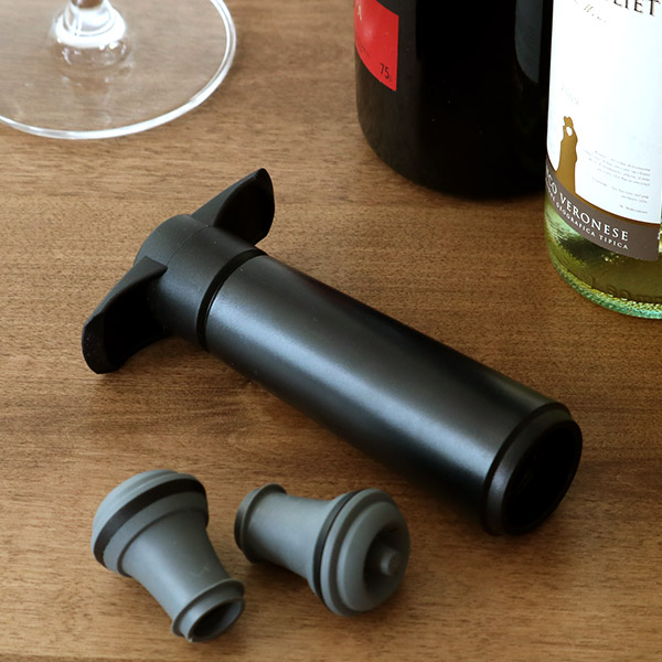 VACUVIN ボトルストッパー ポンプ ストッパー ギフトセット ホワイト
