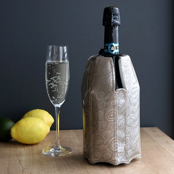 シャンパンクーラー プラチナ 折りたたみ式 vacuvin （ バキュバン