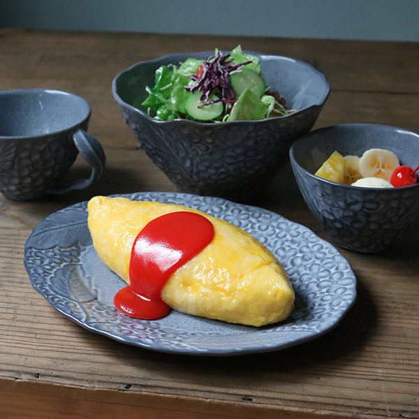 プレート 25cm オーバル リアン 磁器 食器 日本製 （ 電子レンジ対応