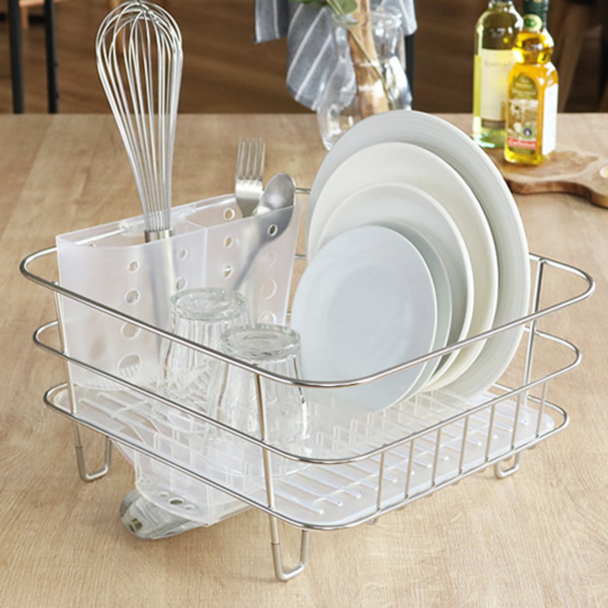 Dish drying rack, 36.8 x 32.8 x 18 cm - simplehuman brand