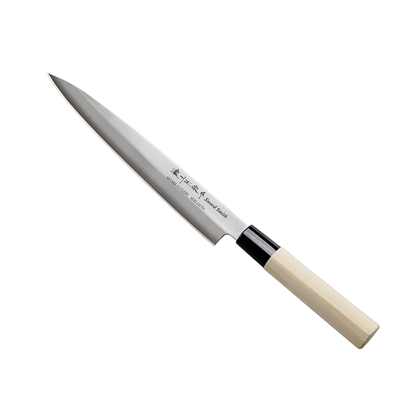 刺身包丁 21cm 濃州正宗 日本製 ステンレス 白木柄 （ 刺身 包丁 柳刃